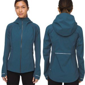 Lululemon Cross Chill Jacket Night Driver/Green Jasper SZ X LARGE